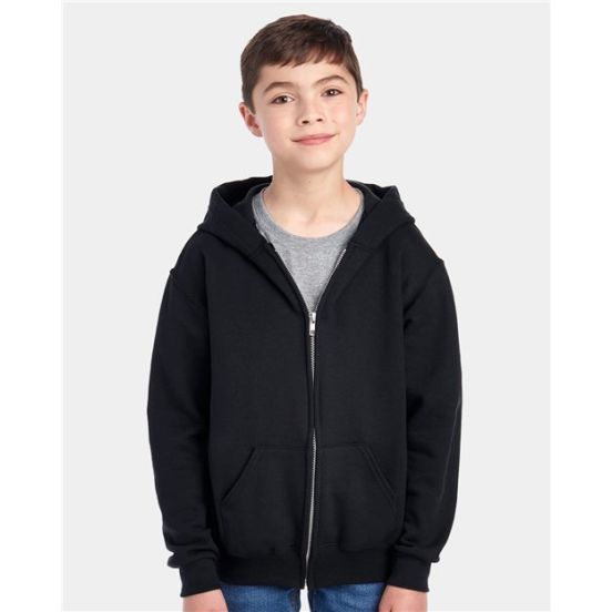 JERZEES 993BR Youth NuBlend® Full-Zip Hooded Sweatshirt