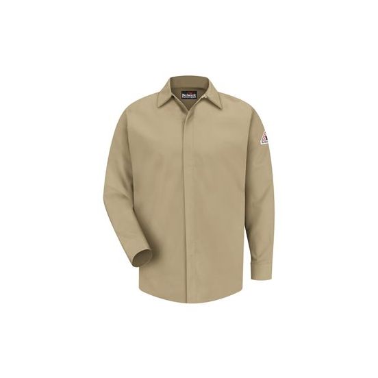 Bulwark SLS2 Men's Concealed-Gripper Pocketless Work Shirt