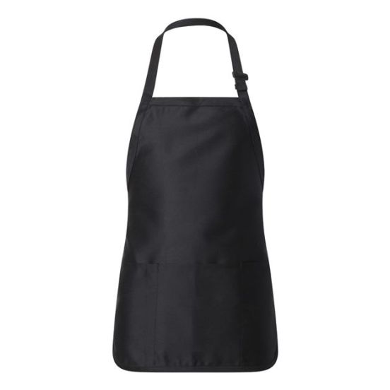 Q-Tees Q4250 Full-Length Apron with Pouch Pocket