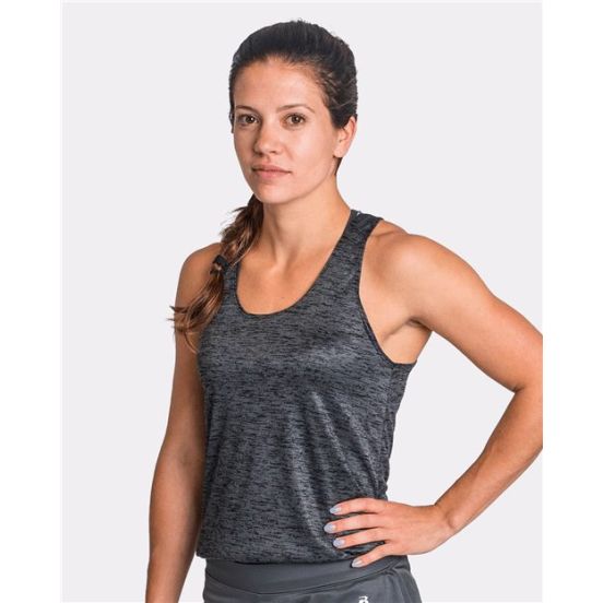 Badger 4161 Women's Tonal Blend Racerback Tank Top