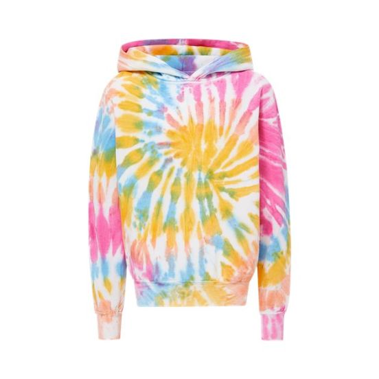 MV Sport 128Y Youth Classic Fleece Tie-Dyed Hooded Sweatshirt