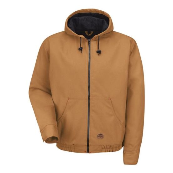 Red Kap JD20 Men's Blended Duck Zip-Front Hooded Jacket