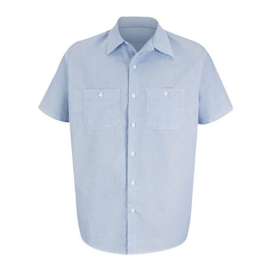 Red Kap SL20T Men's Tall Industrial Stripe Work Shirt