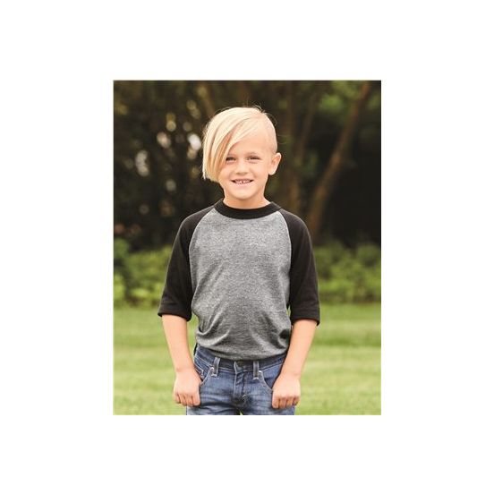 Augusta Sportswear 4421 Youth Three-Quarter Sleeve Baseball Jersey