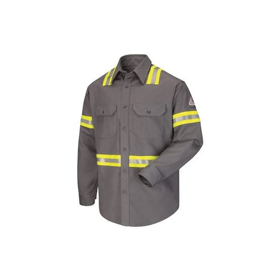 Bulwark SLDT Men's Enhanced Visibility Uniform Shirt