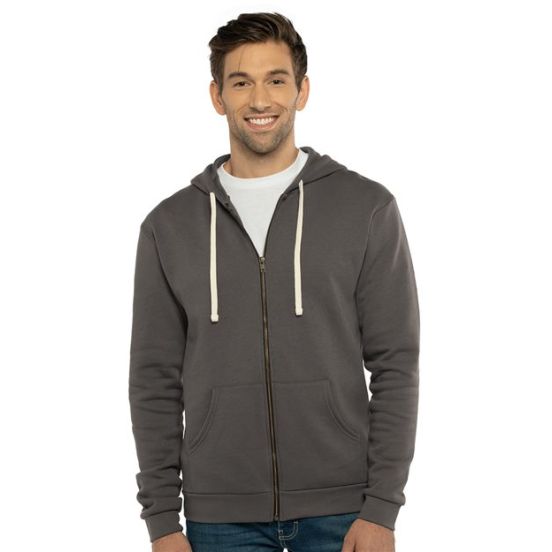 Next Level 9602 Unisex Santa Barbara Full-Zip Hoodie Sweatshirt