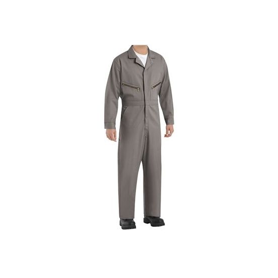 Red Kap CC18EXT Men's Extended Sizes Zip-Front Cotton Coverall