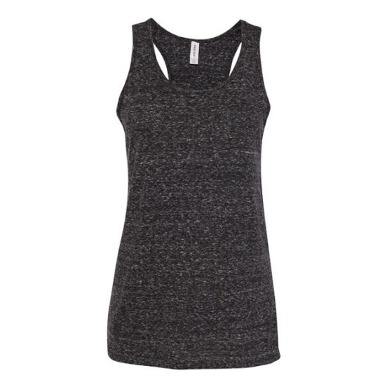 JERZEES 88WTKR Women's Snow Heather Jersey Racerback Tank Top