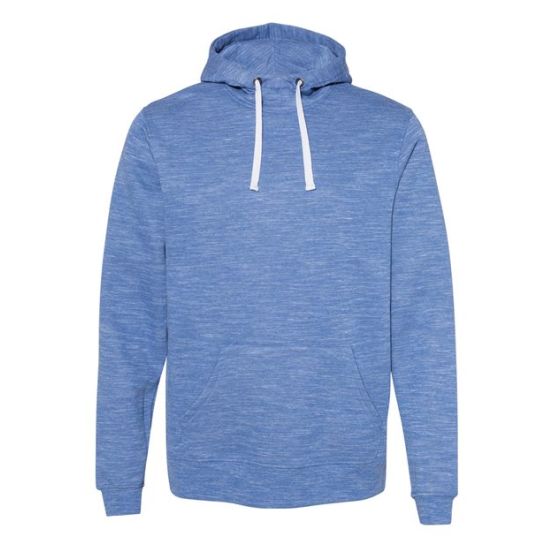 J. America 8677 Men's Mélange Fleece Hooded Sweatshirt