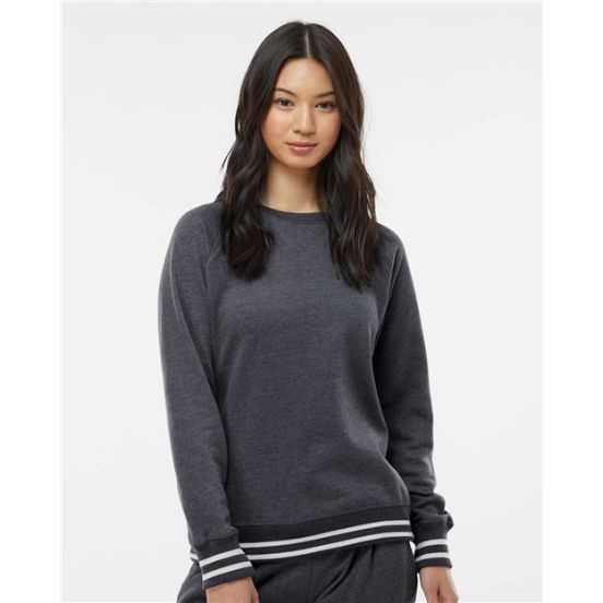J. America 8652 Women’s Relay Crewneck Sweatshirt