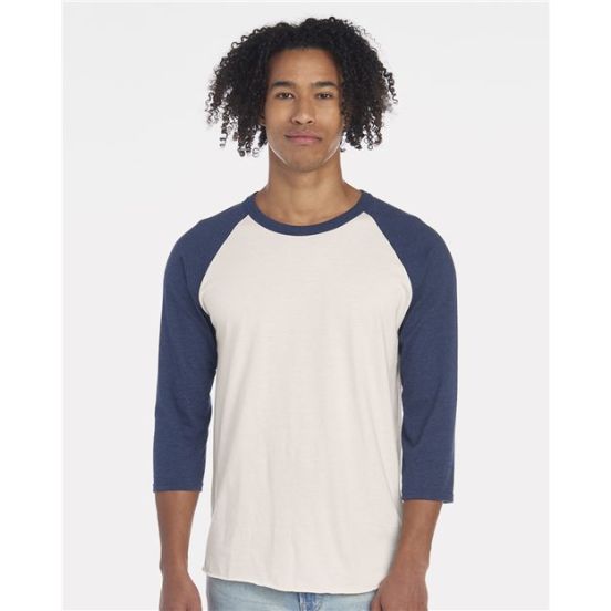 JERZEES 560RR Premium Blend Ringspun Three-Quarter Sleeve Raglan Baseball T-Shirt