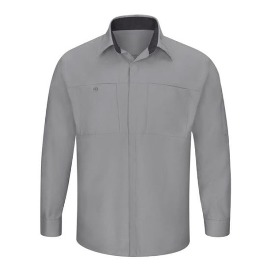 Red Kap SY32T Men's Tall Performance Plus Long Sleeve Shirt with OilBlok Technology