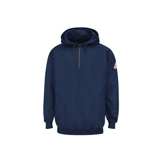 Bulwark SEH8 Men's Flame Resistant Quarter-Zip Hooded Sweatshirt