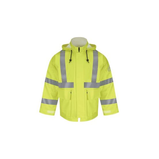 Bulwark JXN4 Men's Hi-Visibility Flame-Resistant Rain Jacket