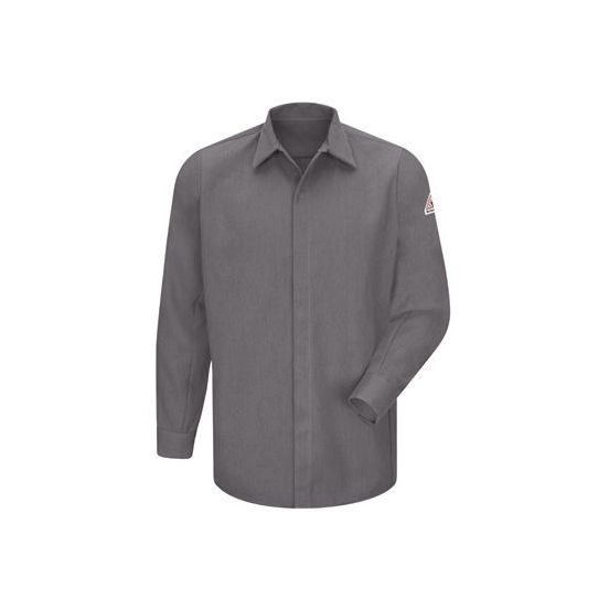 Bulwark SMS2 Men's Concealed-Gripper Pocketless Long Sleeve Shirt - CoolTouch® 2