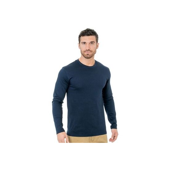 Bayside 9550 Unisex Fine Jersey Long Sleeve T-Shirt