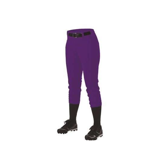 Alleson Athletic 605PBWY Girls' Belt Loop Fast-Pitch Pants