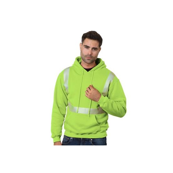 Bayside 3739 Unisex USA-Made High Visibility Hooded Sweatshirt