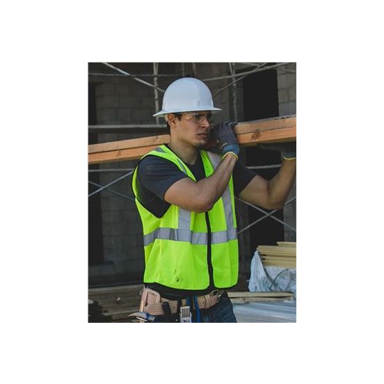 Kishigo 1547-1548 Unisex Zippered Mesh Economy Class 2 Vest