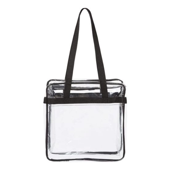 OAD OAD5005 OAD Clear Tote with Zippered Top