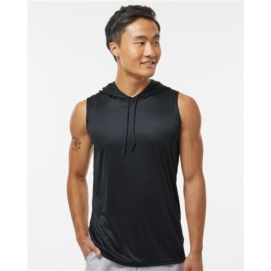 Badger 4108 Men's B-Core Sleeveless Hooded T-Shirt