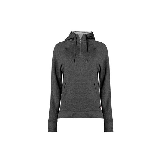 Badger 1051 Women's FitFlex French Terry Quarter-Zip Hooded Pullover