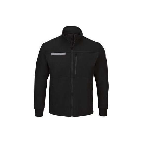 Bulwark SEZ2 Men's Zip Front Fleece Jacket-Cotton /Spandex Blend