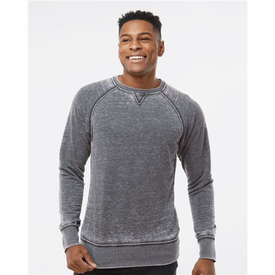 J. America 8920 Men's Vintage Zen Fleece Crewneck Sweatshirt