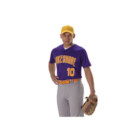 Alleson Athletic 52MBFJY Youth Full Button Lightweight Baseball Jersey