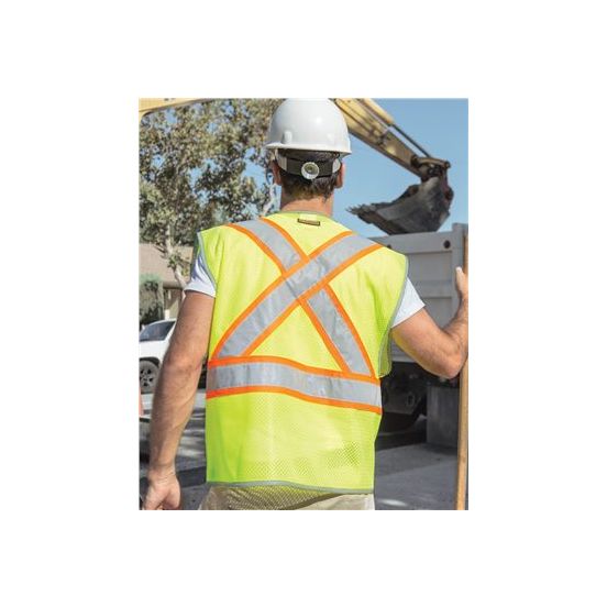 Kishigo 1576-1577 Unisex Premium Brilliant Series® X Back Dual Compliant Vest