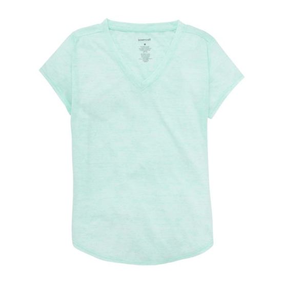 Boxercraft YT34 Girls' Snow Heather V-Neck T-Shirt