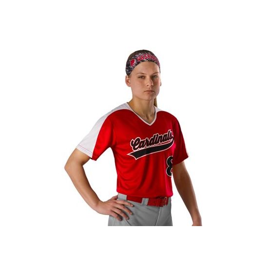 Alleson Athletic 558VW Women's V-Neck Fastpitch Jersey