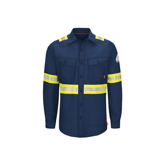 Bulwark QS40ET Men's Tall iQ Series® Endurance Enhanced-Vis Work Shirt