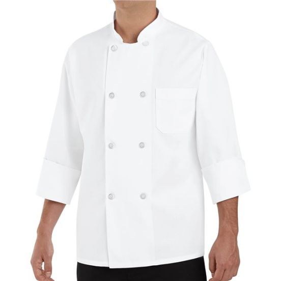 Chef Designs 0403T Eight Pearl Button Chef Coat - Tall Sizes