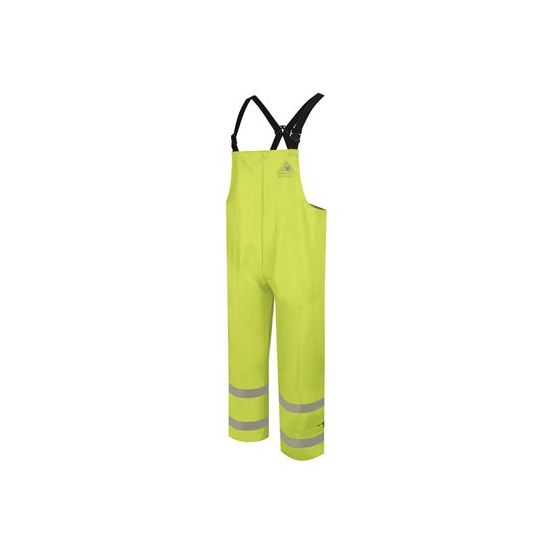 Bulwark BXN6 Men's Hi-Visibility Flame-Resitant Rain Bib Overall - 13 oz.