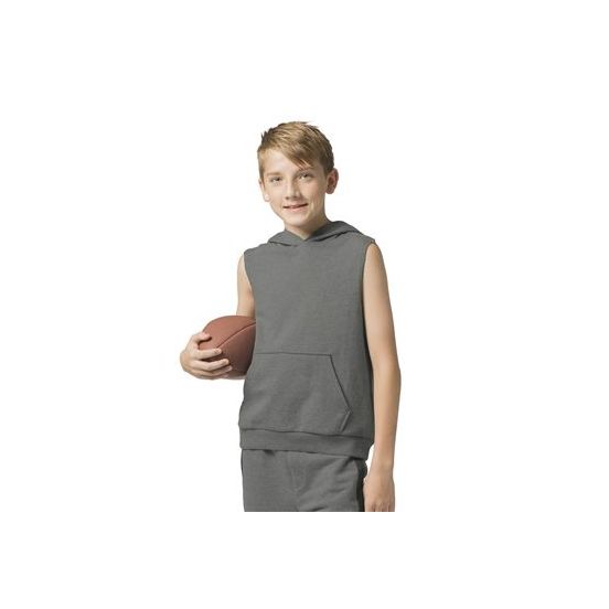 Boxercraft YR51 Youth Stadium Hooded Sleeveless Sweatshirt