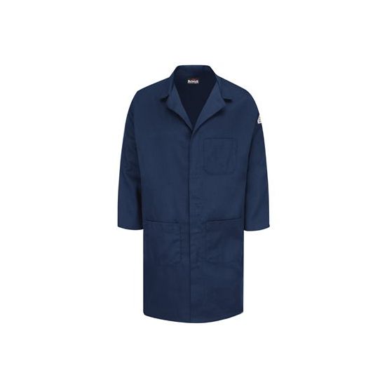 Bulwark KLL6 Men's Concealed Snap Front Lab Coat - EXCEL FR® ComforTouch® - 6 oz.