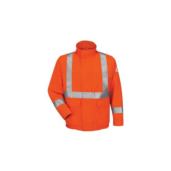 Bulwark JLJS Men's Lined Bomber Jacket with CSA Compliant Reflective Trim - EXCEL FR® ComforTouch