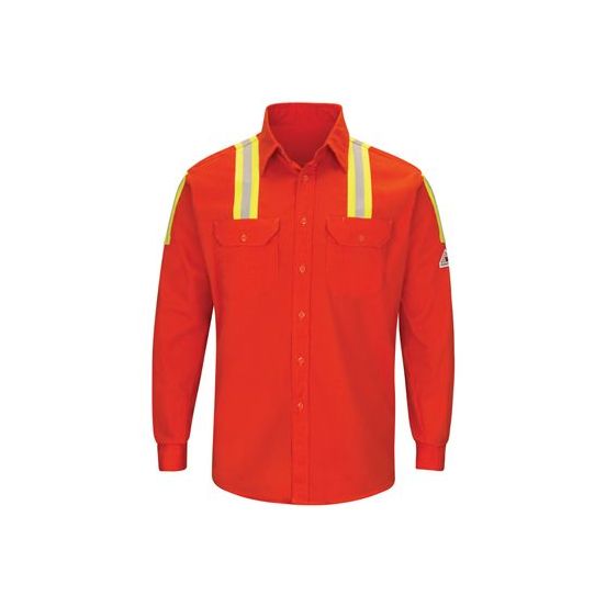 Bulwark SLATOR Men's Enhanced Visibility Long Sleeve Uniform Shirt