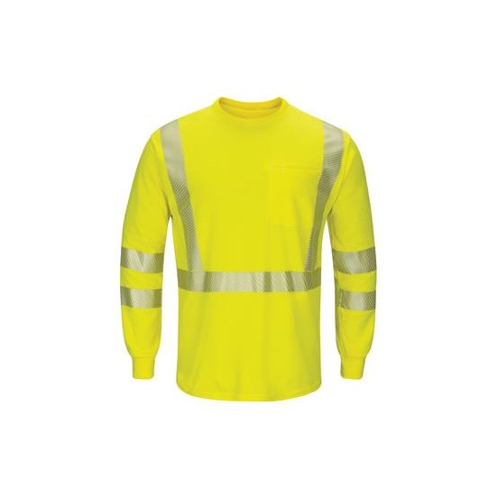 Bulwark SMK8T Men's Tall Hi-Visibility Lightweight Long Sleeve T-Shirt