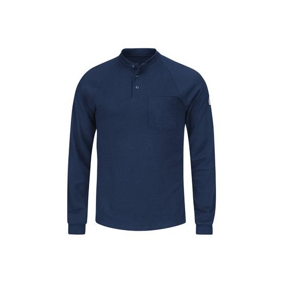 Bulwark SML2 Men's Long Sleeve Henley Shirt- CoolTouch®2