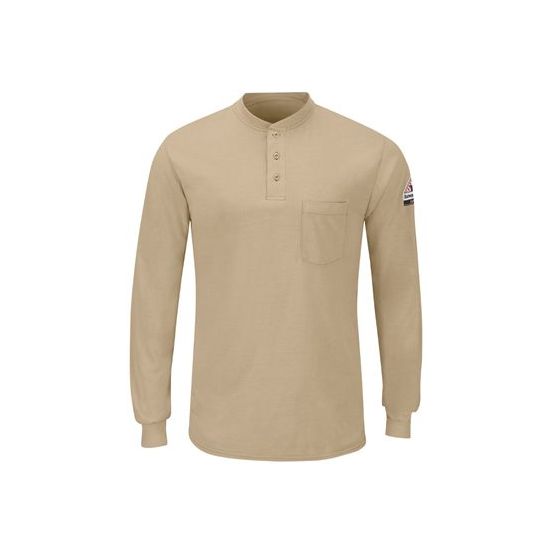 Bulwark SML8 Men's Long Sleeve Henley