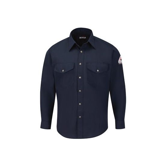 Bulwark SNS2T Men's Tall Snap-Front Uniform Shirt - Nomex® IIIA 4.5 oz.