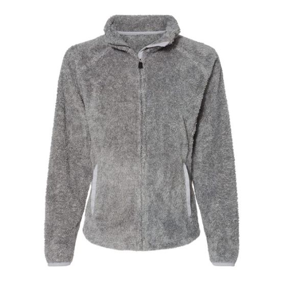J. America 8463 Women's Boundary Shag Frosty Sherpa Full-Zip