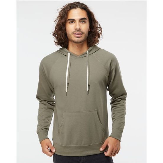 Independent Trading Co. SS1000 Unisex Icon Lightweight Loopback Terry Hooded Sweatshirt