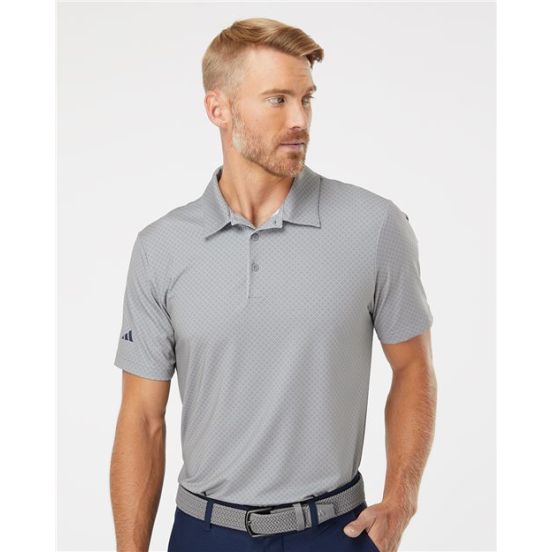 Adidas A498 Men's Ultimate365 Diamond Dot Print Polo