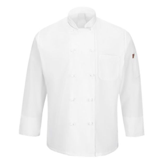 Chef Designs 044X Mimix™ Ten Knot Button Chef Coat with OilBlok