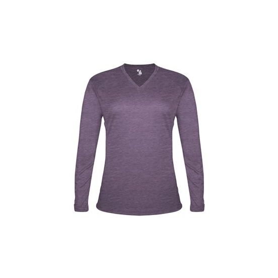 Badger 4964 Women's Tri-Blend Long Sleeve T-Shirt