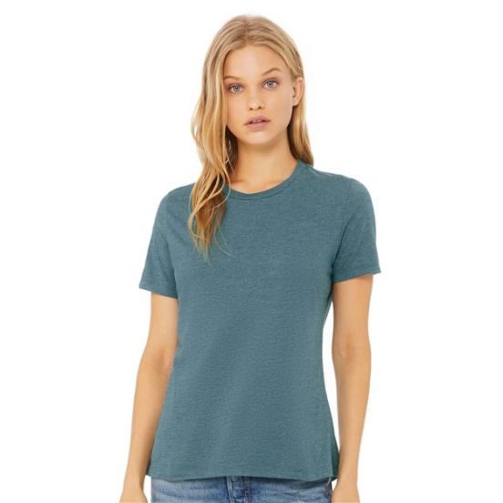 BELLA + CANVAS 6400CVC Women’s Relaxed Fit Heather CVC Tee