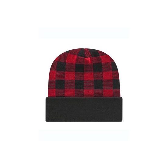 CAP AMERICA RKP12 USA-Made Plaid Beanie